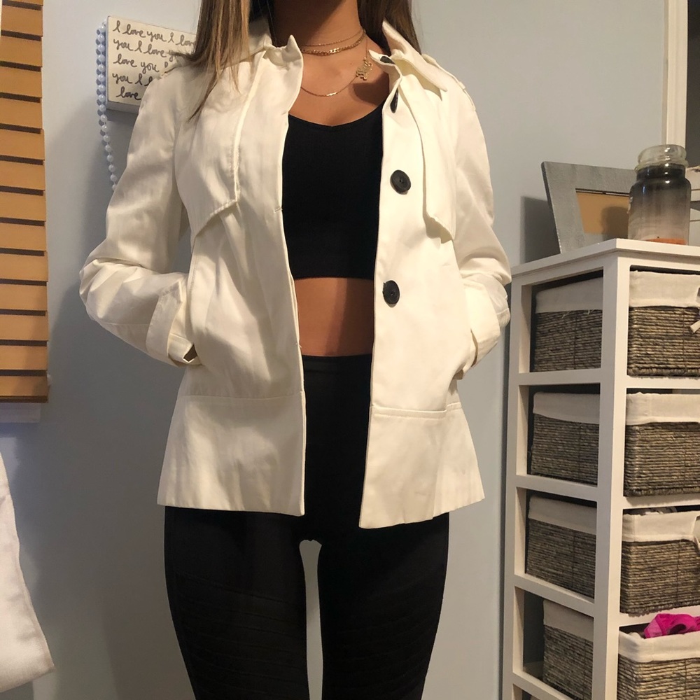 Zara Basic White Blazer - image 1